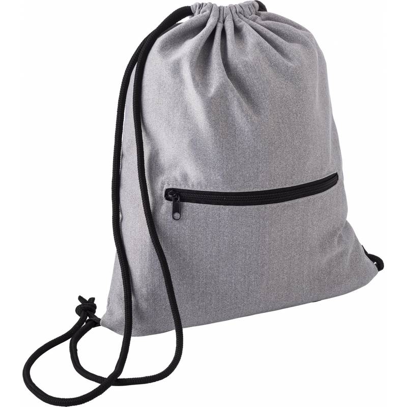 Fleecový stahovací batoh s kapsou Fleecový stahovací batoh s kapsou